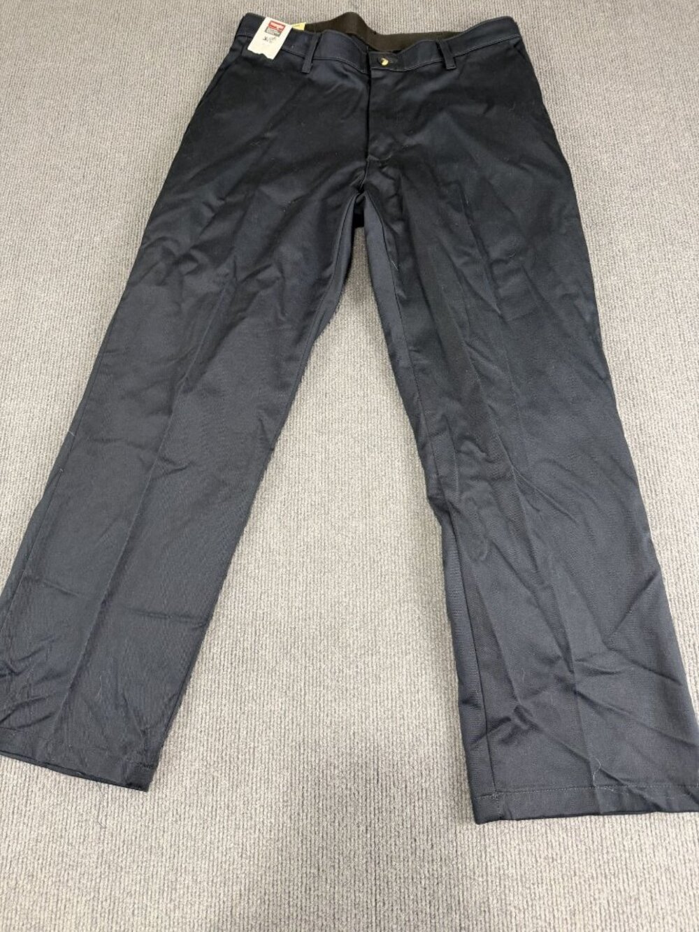 Wrangler Mens Navy Blue Comfort Solution Series Pants 34x30 NWT